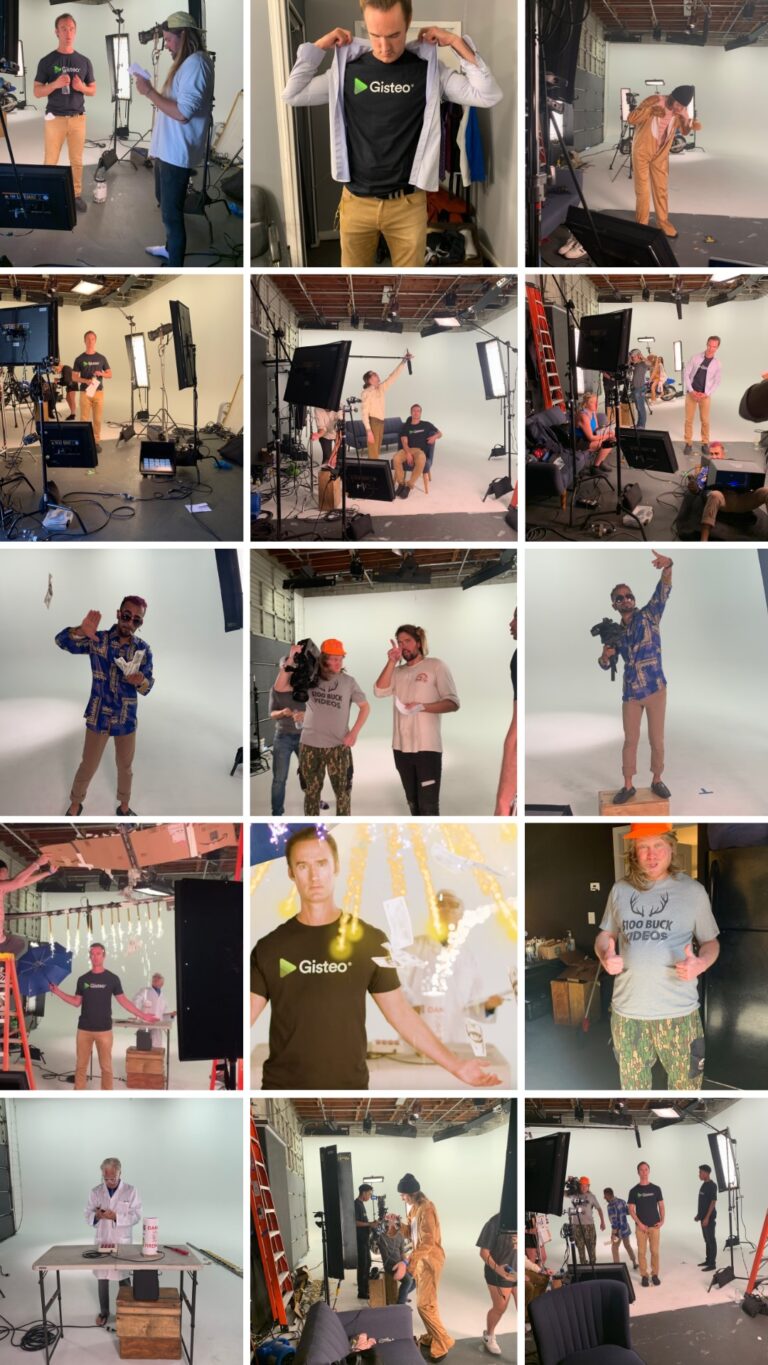 Gisteo live action explainer video production shoot