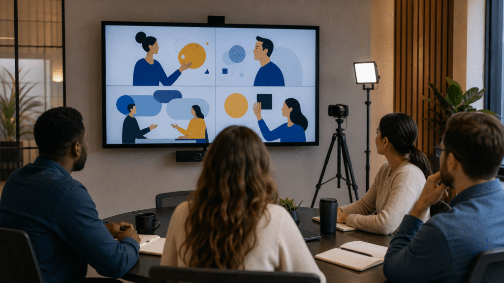 Animated videos for internal communication