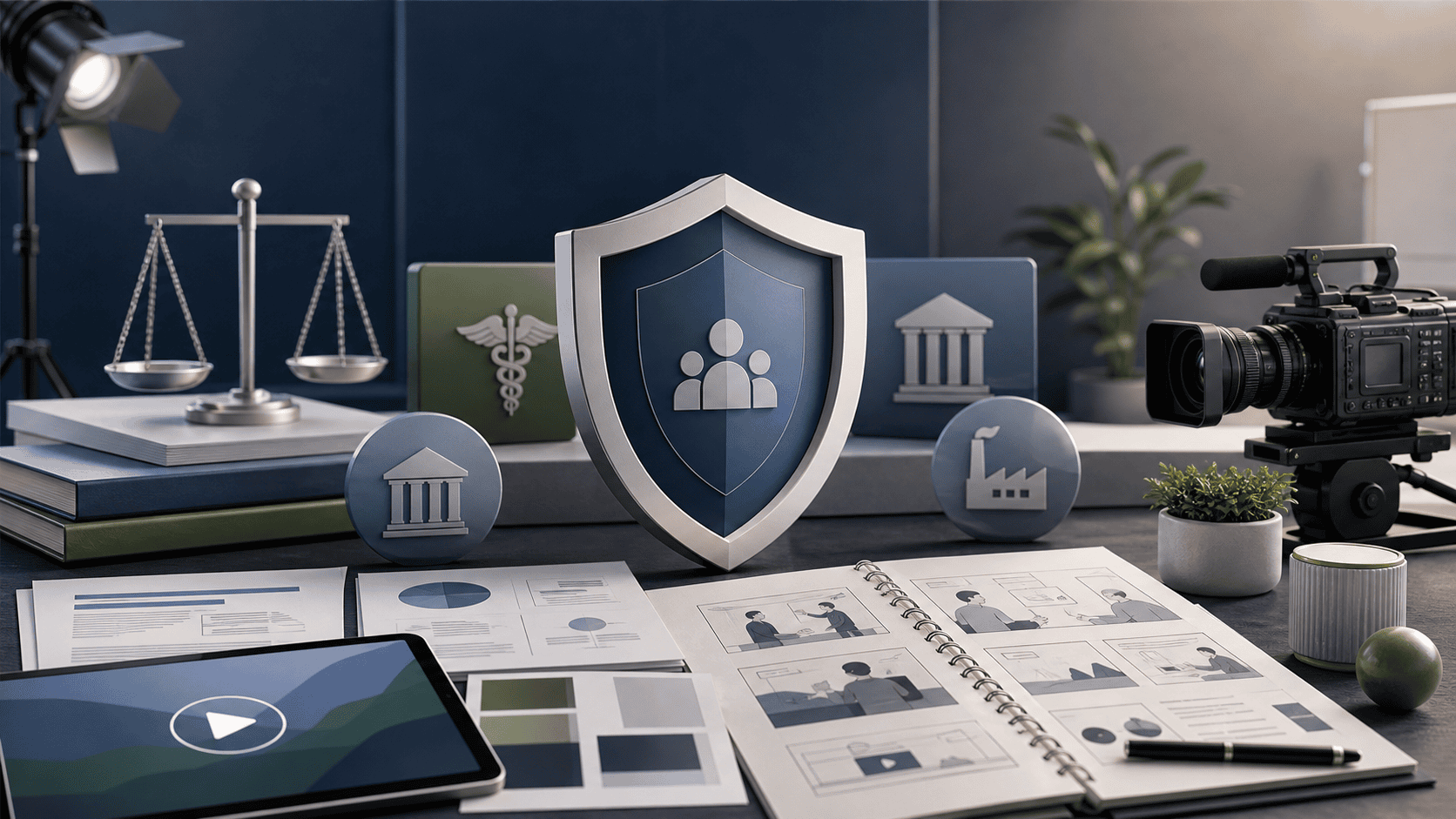 Explainer videos for regulated industries shown as compliance-minded video planning visuals